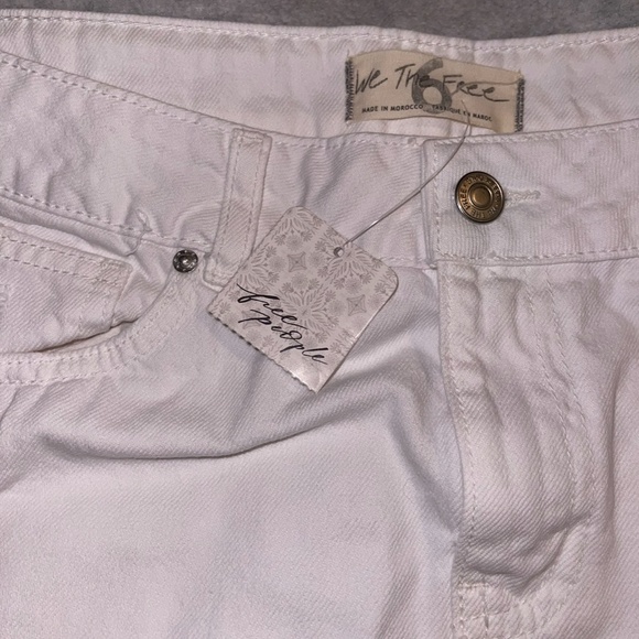 Free People White Denim Mini Skirt - Picture 4 of 5